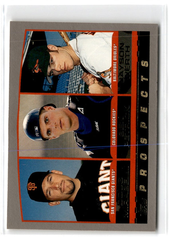 2000 Topps Doug Mirabelli/Ben Petrick/Jayson Werth #448