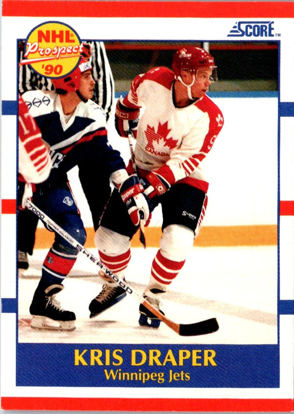 1990 Score Kris Draper #404 Rookie