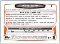 2013 Bowman Henry Urrutia #8