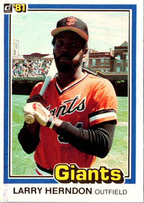 1981 Donruss Larry Herndon #196