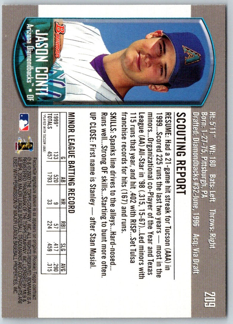 2000 Bowman Jason Conti