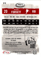 2008 SAGE HIT Justin Forsett #77