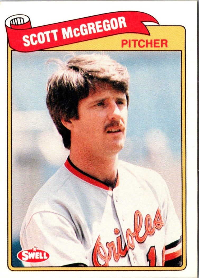 1989 Swell Baseball Greats Scott McGregor