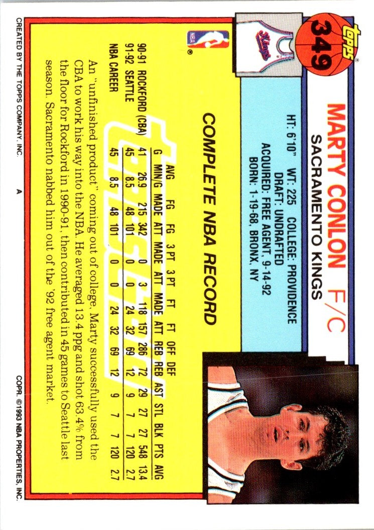 1992 Topps Marty Conlon