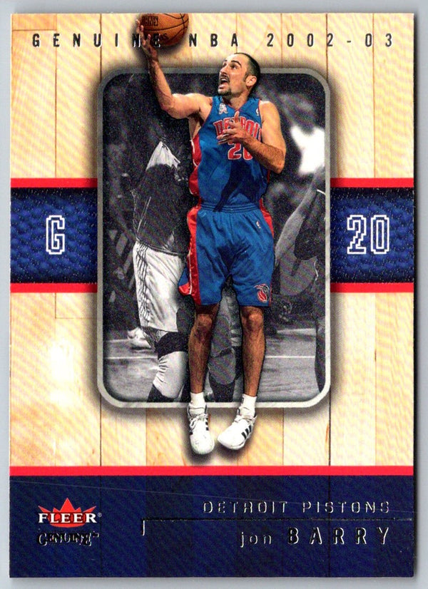 2002 Fleer Genuine Jon Barry #97