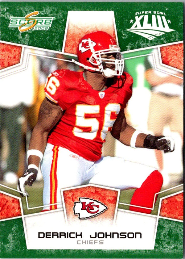 2008 Score Derrick Johnson #158