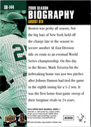 2010 Upper Deck Season Biography Mark Teixeira