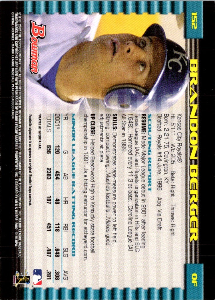 2002 Bowman Gold Brandon Berger