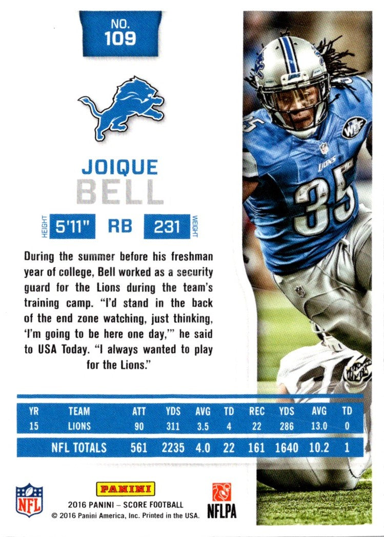 2016 Score Joique Bell