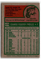 1975 Topps Ed Figueroa #476 Rookie EXMT