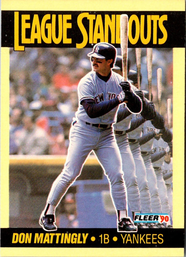 1990 Fleer League Standouts Don Mattingly #2