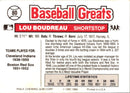 1989 Swell Baseball Greats Lou Boudreau