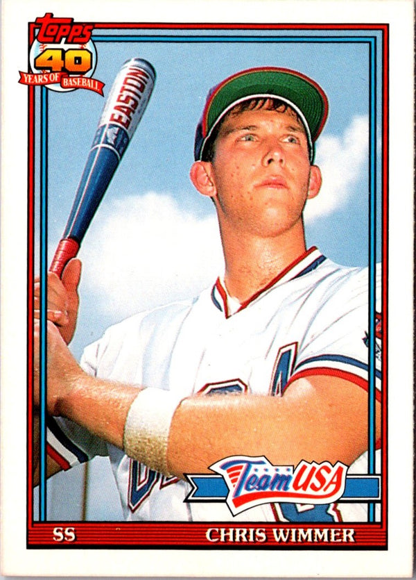 1991 Topps Traded Chris Wimmer #130T Rookie