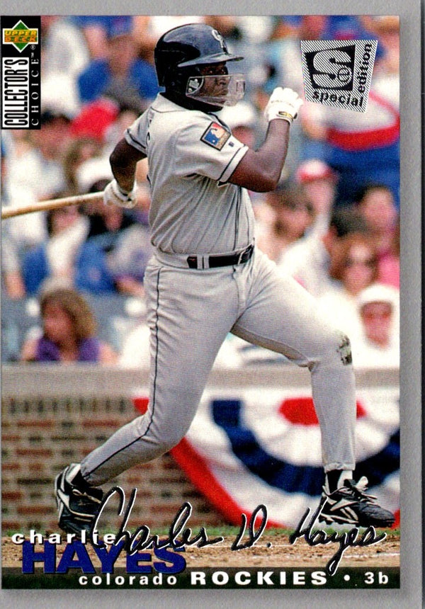 1995 Collector's Choice SE Silver Signature Charlie Hayes #207