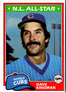 1981 Topps Dave Kingman