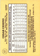 1985 Donruss Cesar Cedeno