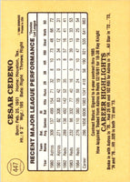1985 Donruss Cesar Cedeno #447