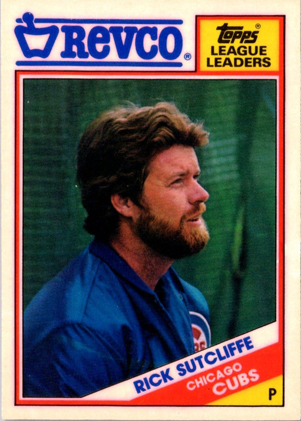 1988 Topps Revco League Leaders Rick Sutcliffe #9