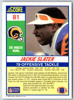 1990 Score Jackie Slater #81