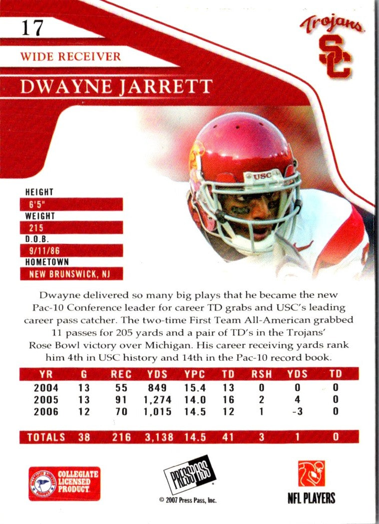 2007 Press Pass Reflectors Blue Dwayne Jarrett