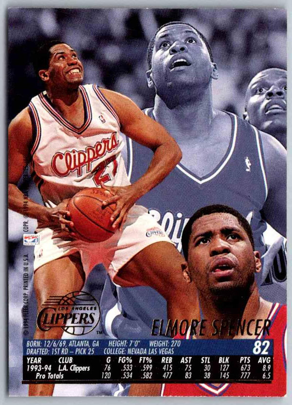 1995 Skybox Elomre Spencer #82