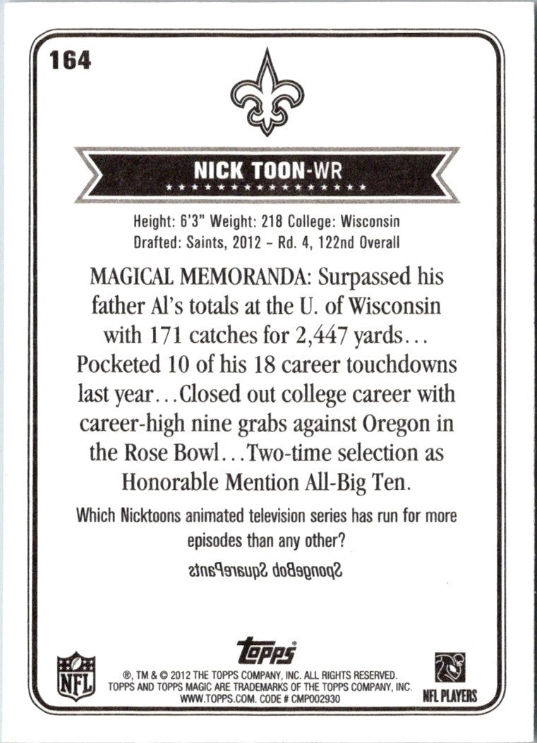 2012 Topps Magic Nick Toon