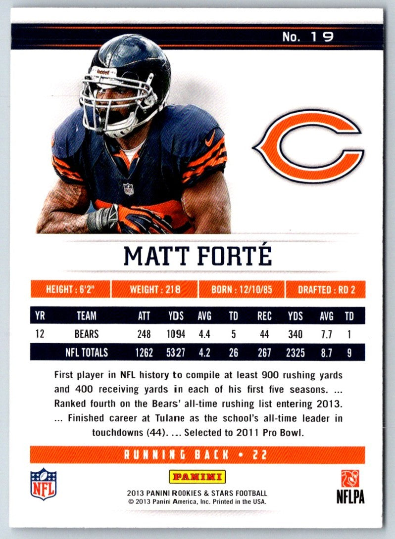 2013 Panini Rookies & Stars Longevity Parallel Matt Forte