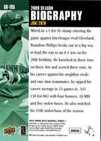 2010 Upper Deck Season Biography Brandon Phillips #SB-105