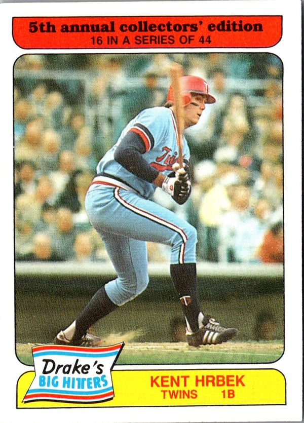 1985 Drake's Big Hitters Kent Hrbek #16