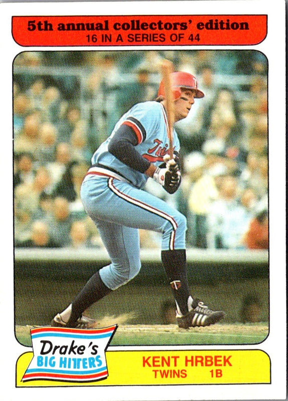 1985 Drake's Big Hitters Kent Hrbek #16