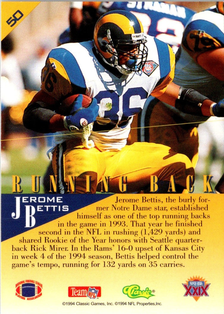 1995 Classic NFL Experience Jerome Bettis