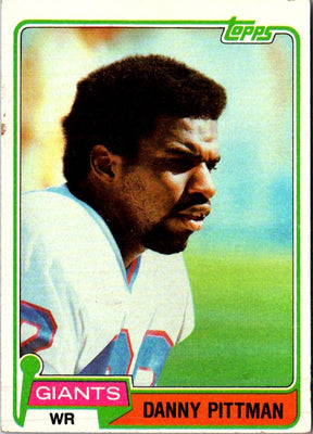 1981 Topps Danny Pittman #206 Rookie