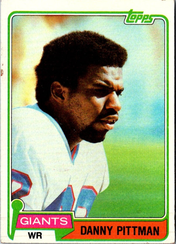 1981 Topps Danny Pittman #206 Rookie