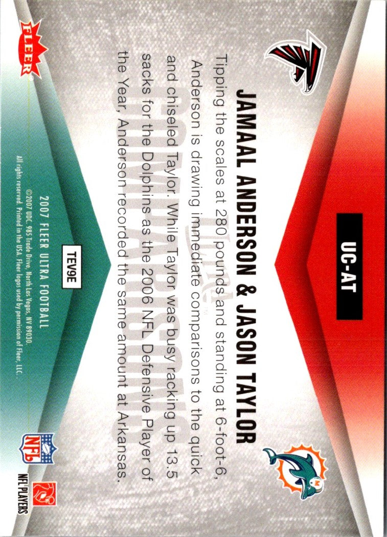 2007 Ultra Comparisons Jamaal Anderson/Jason Taylor