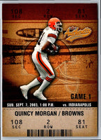 2003 Fleer Authentix Quincy Morgan #20