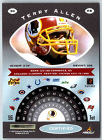 1997 Pinnacle Certified NFL Terry Allen #90
