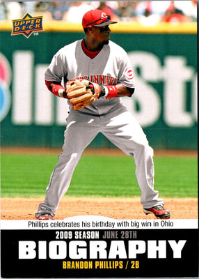 2010 Upper Deck Season Biography Brandon Phillips #SB-105