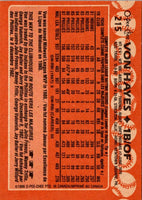 1988 O-Pee-Chee Von Hayes #215