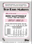 1987 Topps Boardwalk and Baseball Don Mattingly