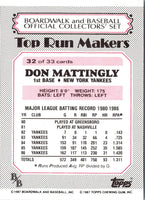 1987 Topps Boardwalk and Baseball Don Mattingly #32