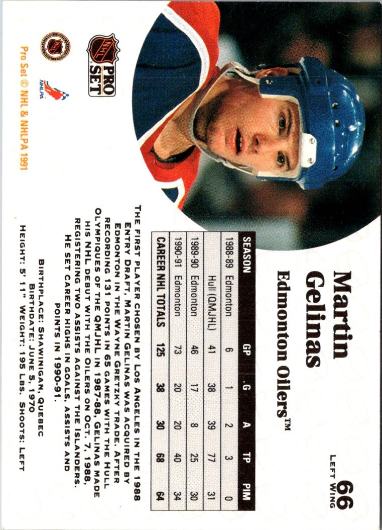1991 Pro Set Martin Gelinas