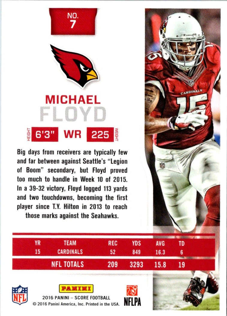 2016 Score Scorecard Michael Floyd