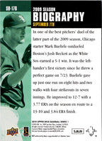 2010 Upper Deck Season Biography Mark Buehrle #SB-176