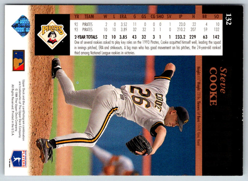 1994 Upper Deck Steve Cooke #