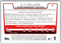 2012 Bowman A.J. Pollock #9
