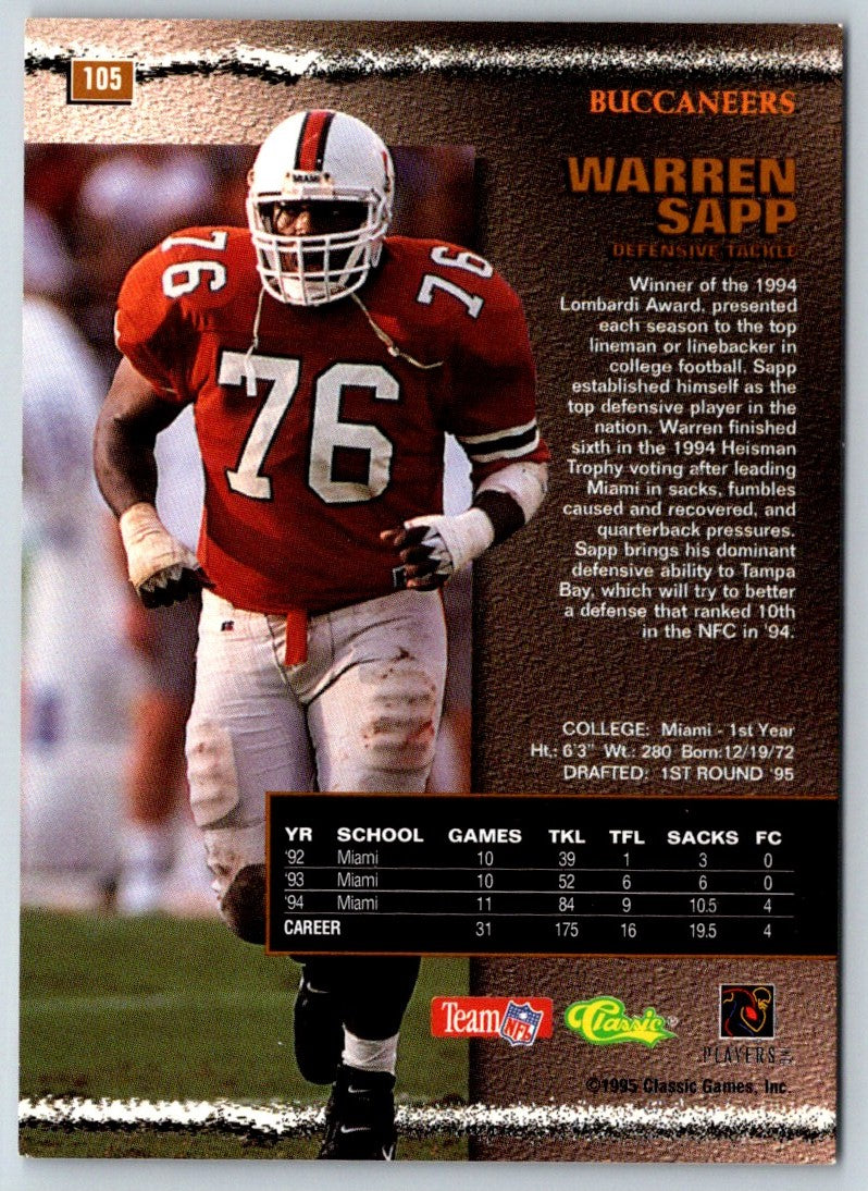 1995 Pro Line Warren Sapp