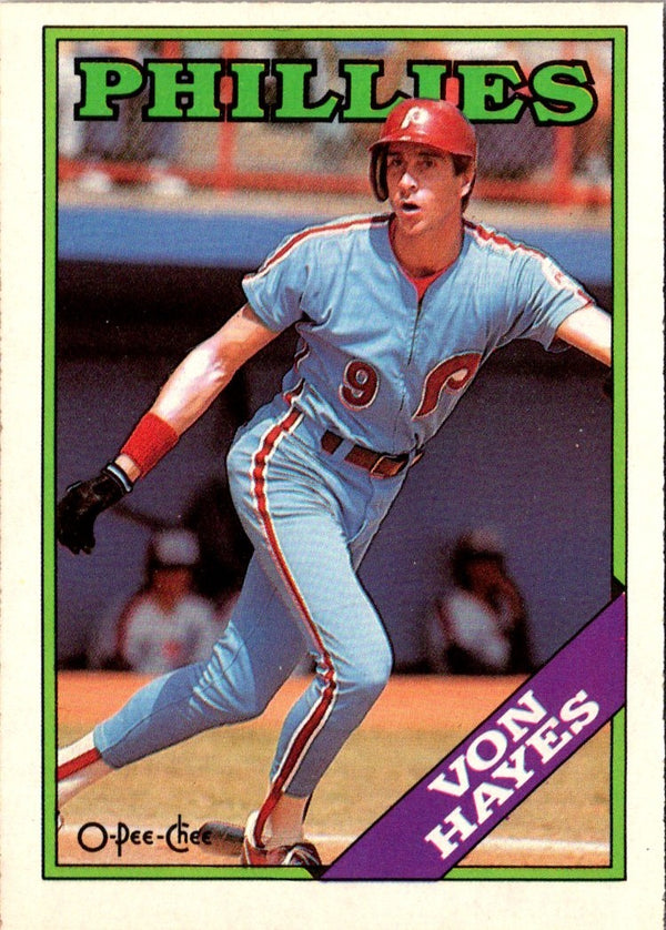 1988 O-Pee-Chee Von Hayes #215