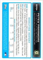 2009 Bowman Chrome Prospects Petey Paramore #BCP24