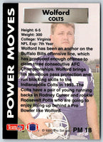 1993 Pro Set Power Moves Gold Will Wolford #PM18