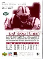 2001 Upper Deck Top Tier Curtis Martin #118